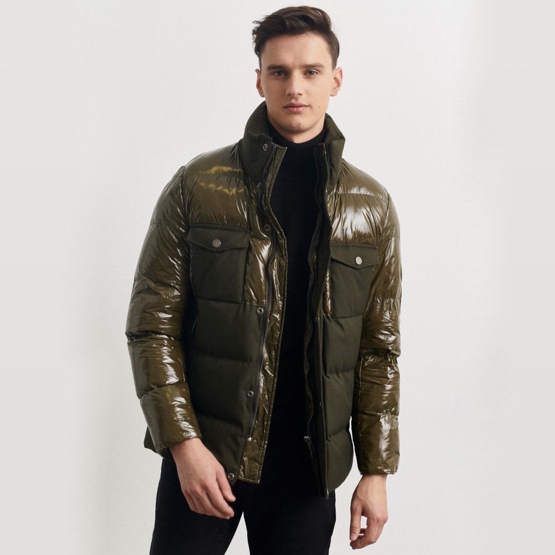 Haki Çift Parçalı Mont