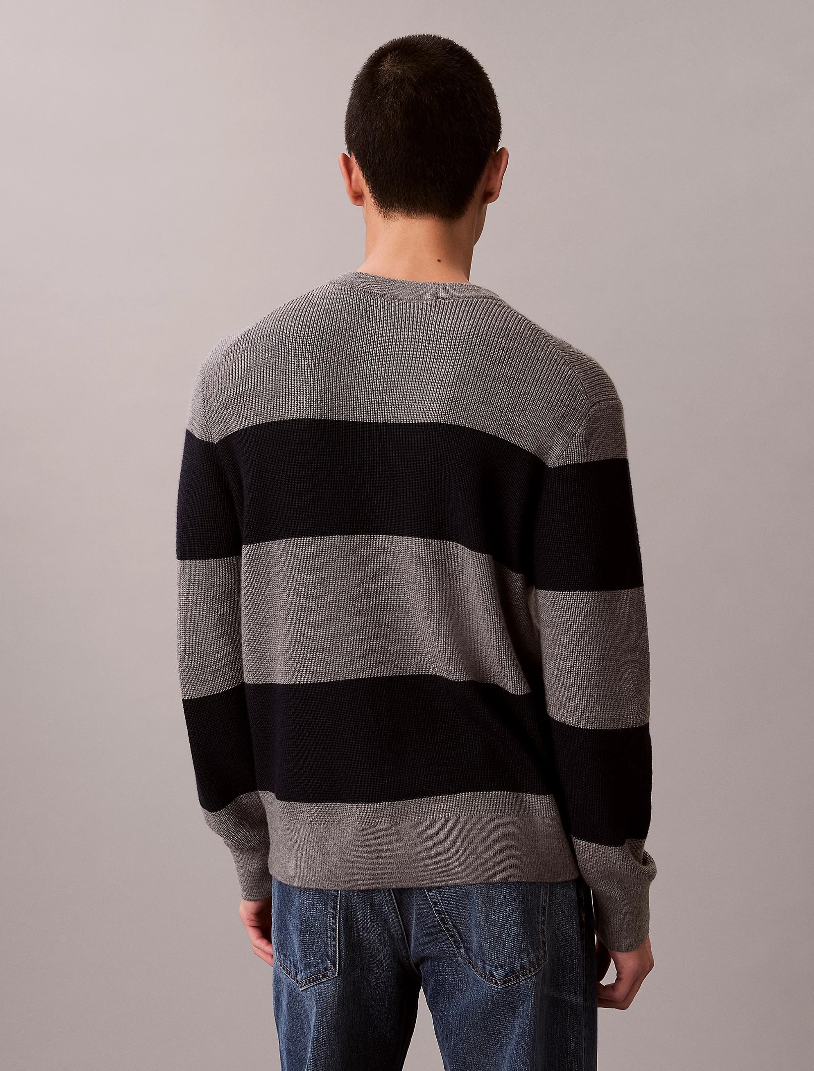 CK Bold Stripe Crewneck Kazak