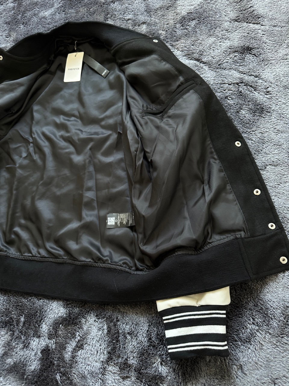 Logo Patch Bomber Ceket