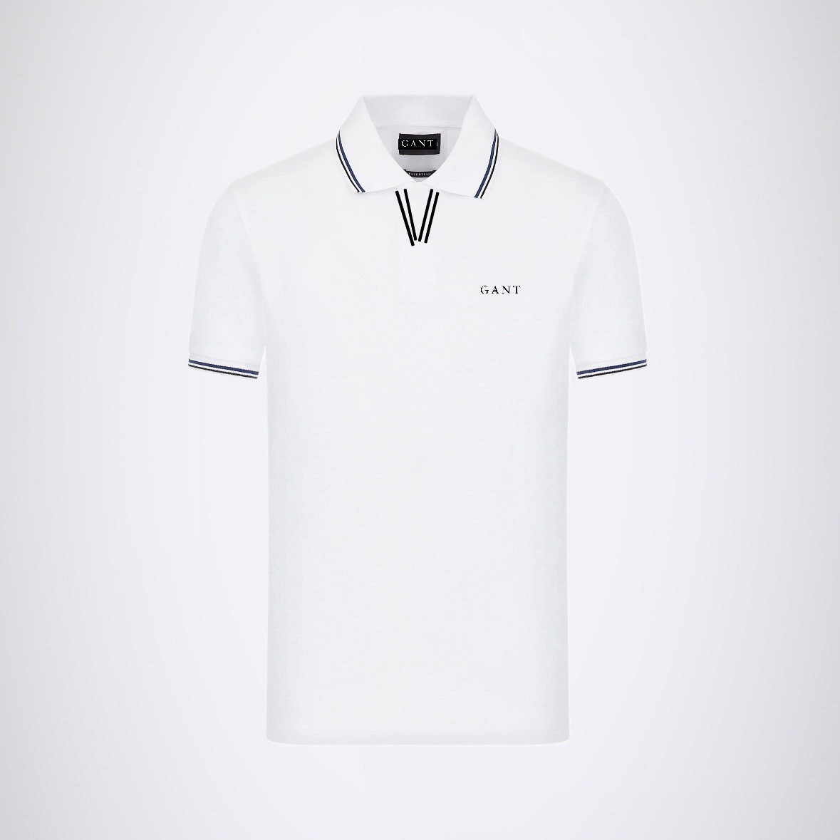 Polo Yakalı Cotton T-Shirt - Beyaz