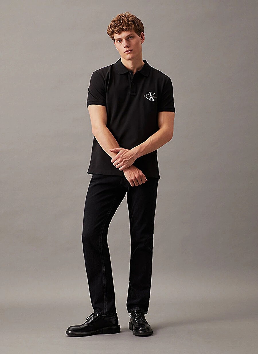 cK Jeans Nakışlı Logolu Polo T-Shirt