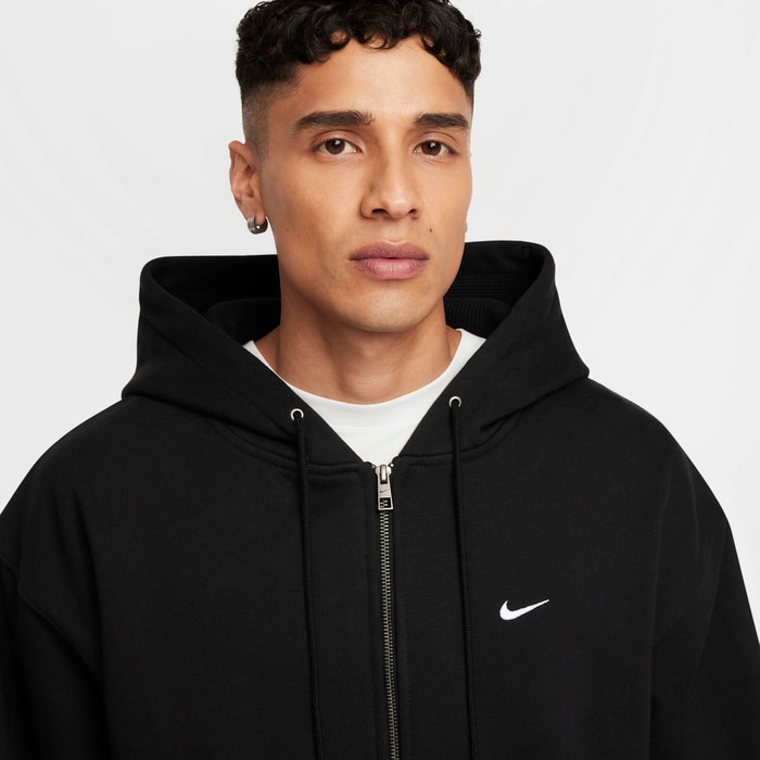 Solo Swoosh Fermuarlı Kapüşonlu Ceket