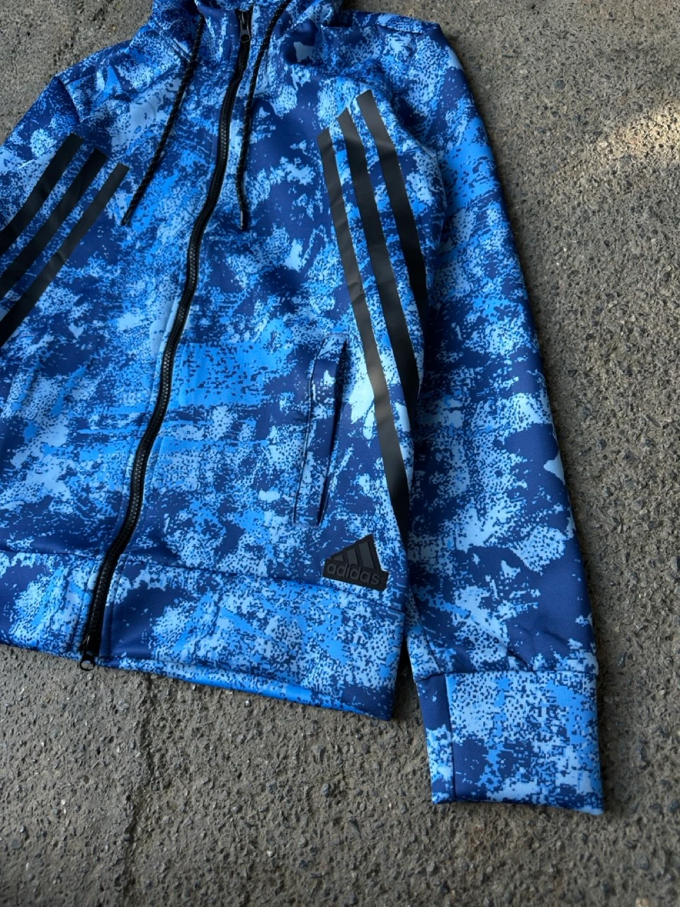 Kamuflaj Tam Boy Fermuarlı Üst