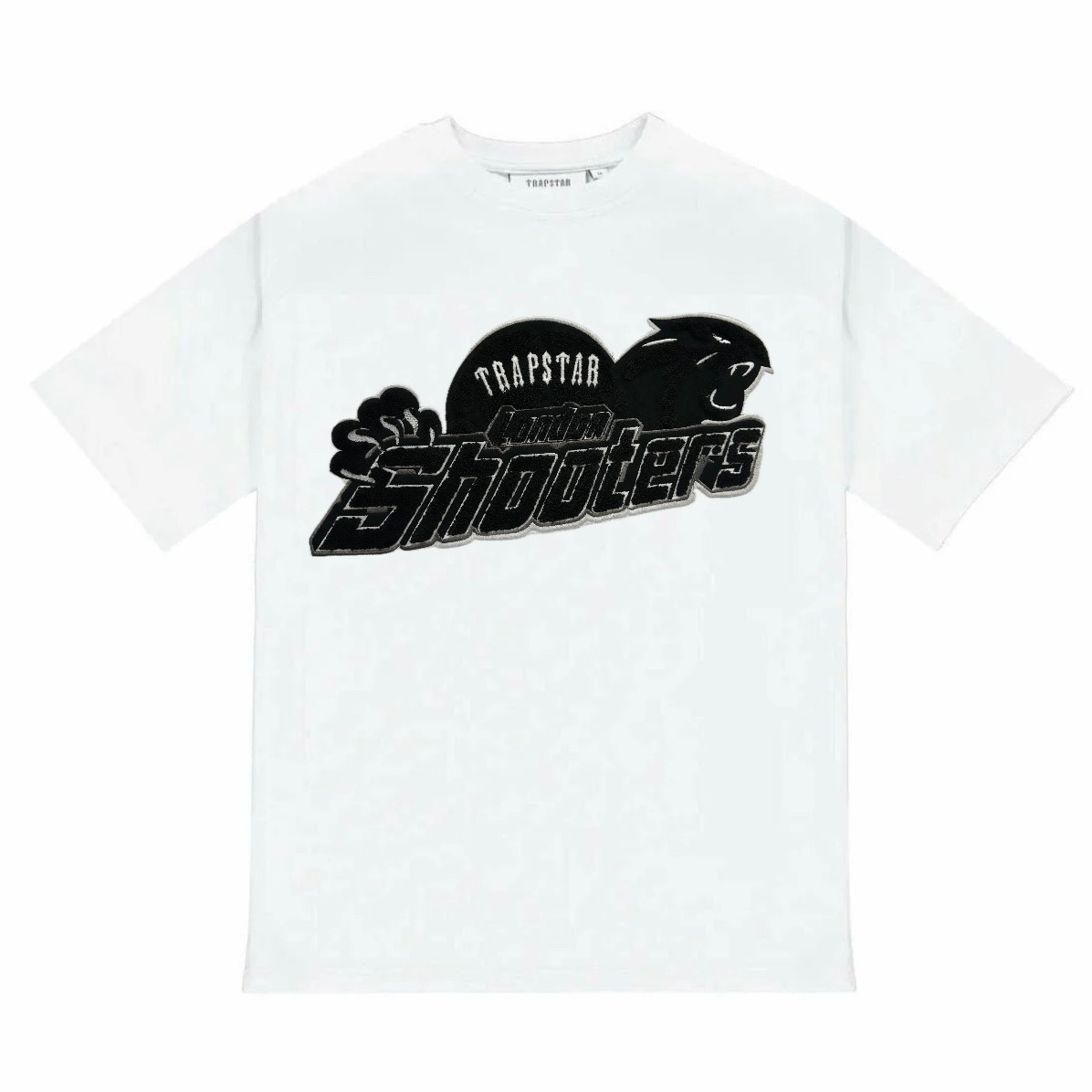 Shooters Tee Cotton T-Shirt - Beyaz/Siyah