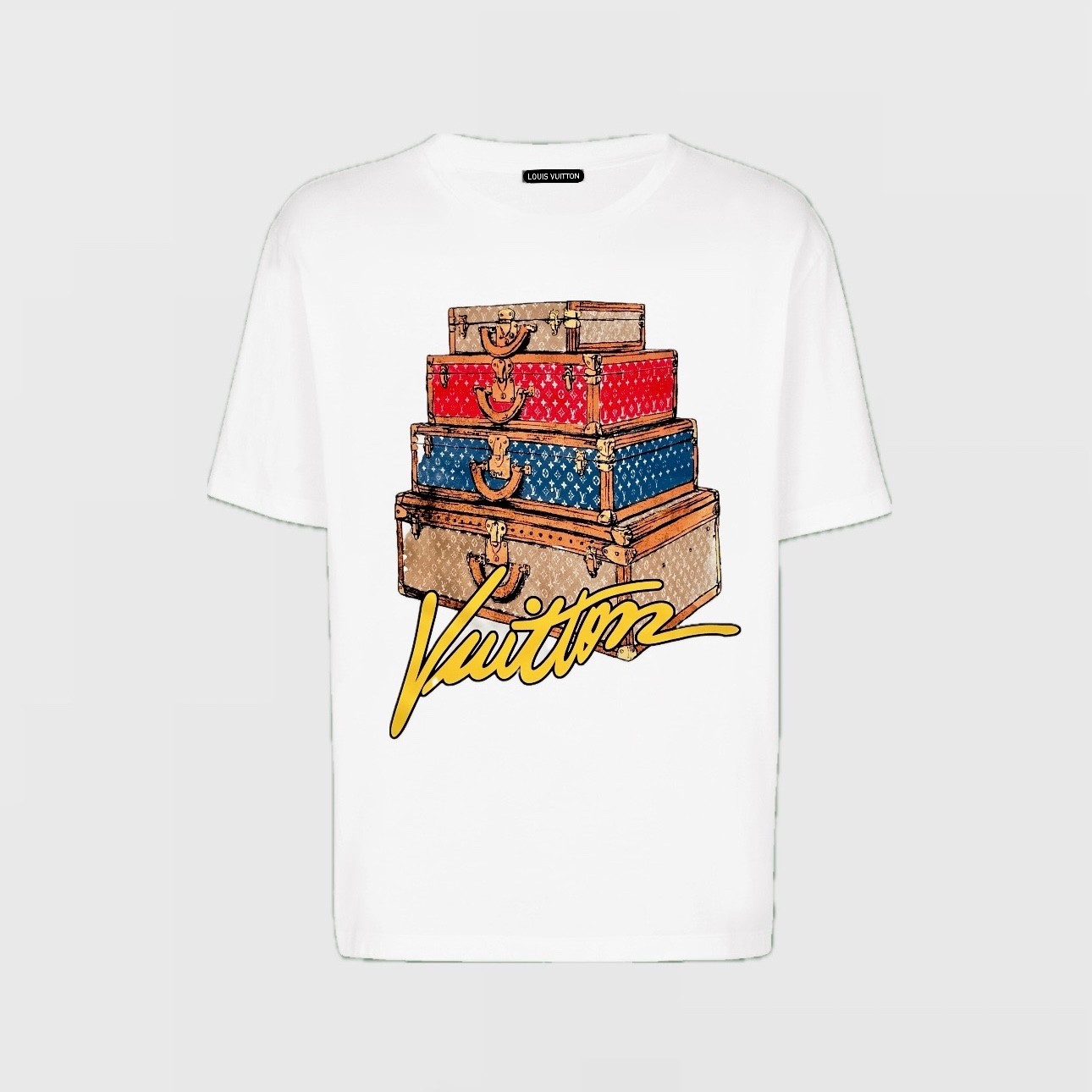 4 Suitcase Logo T-Shirt - Beyaz