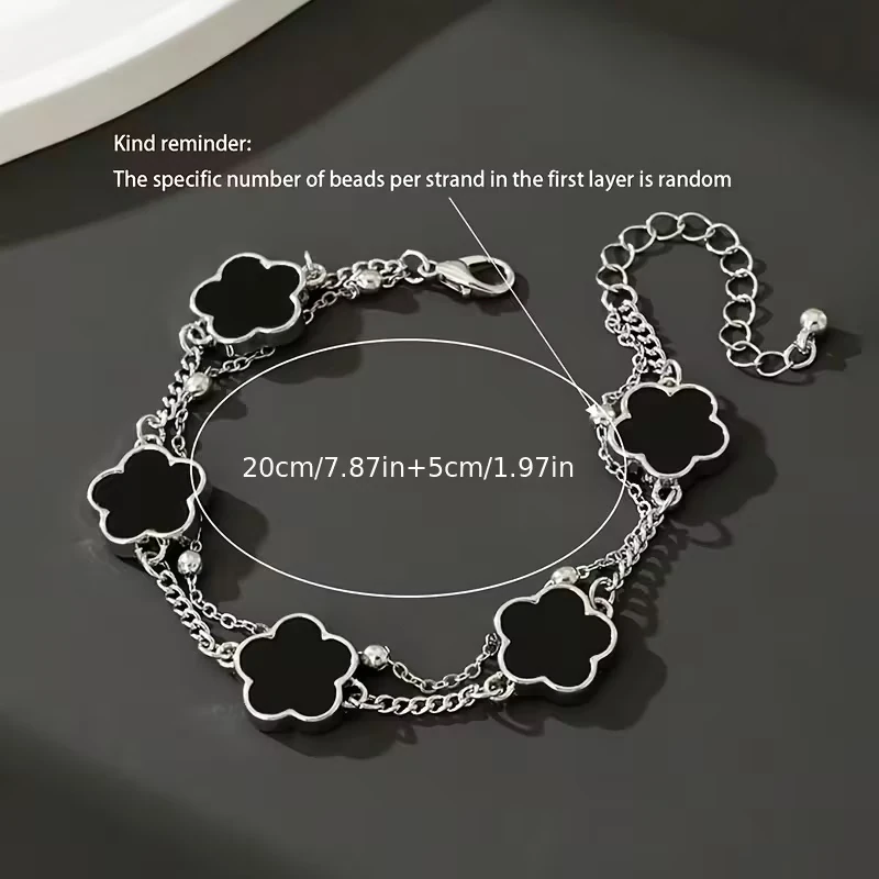 Silver Siyah Çelik Bileklik