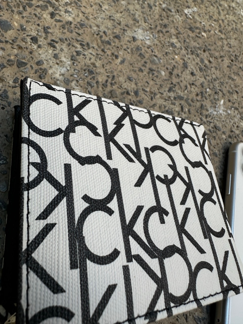 CK Monogram Desenli Cüzdan