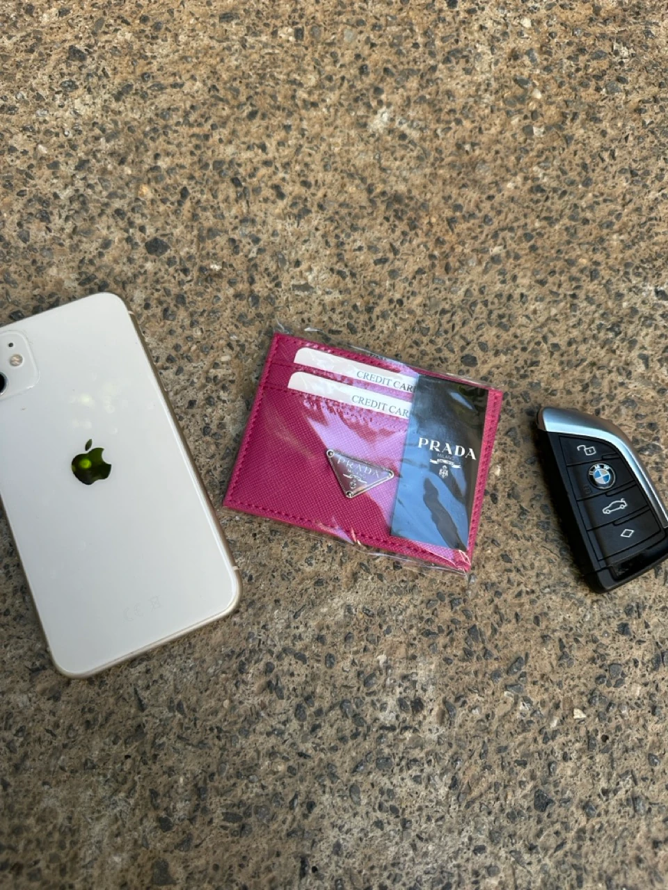 Silver Logo Deri Kartlık