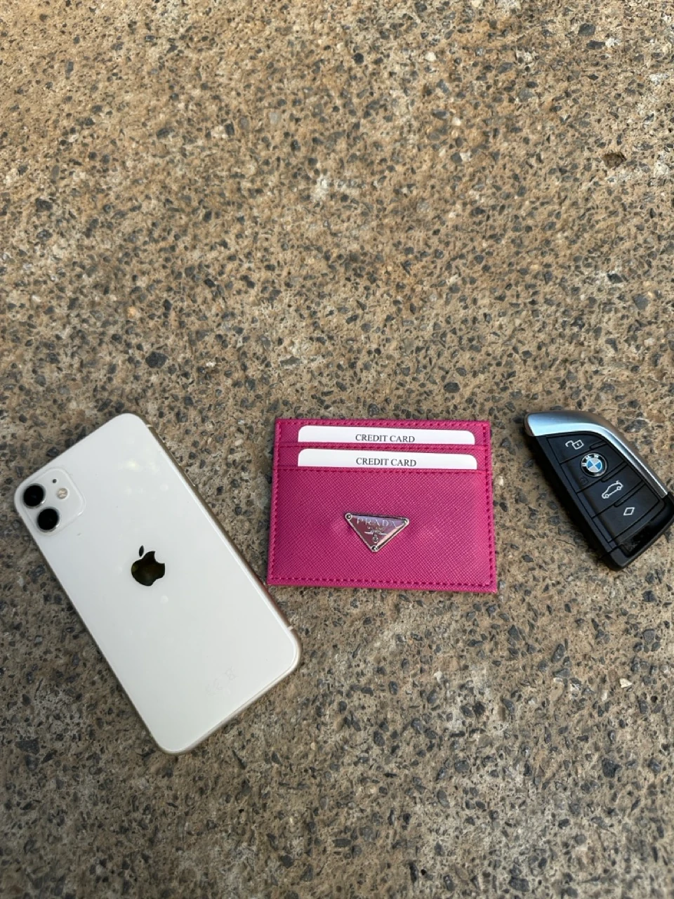 Silver Logo Deri Kartlık