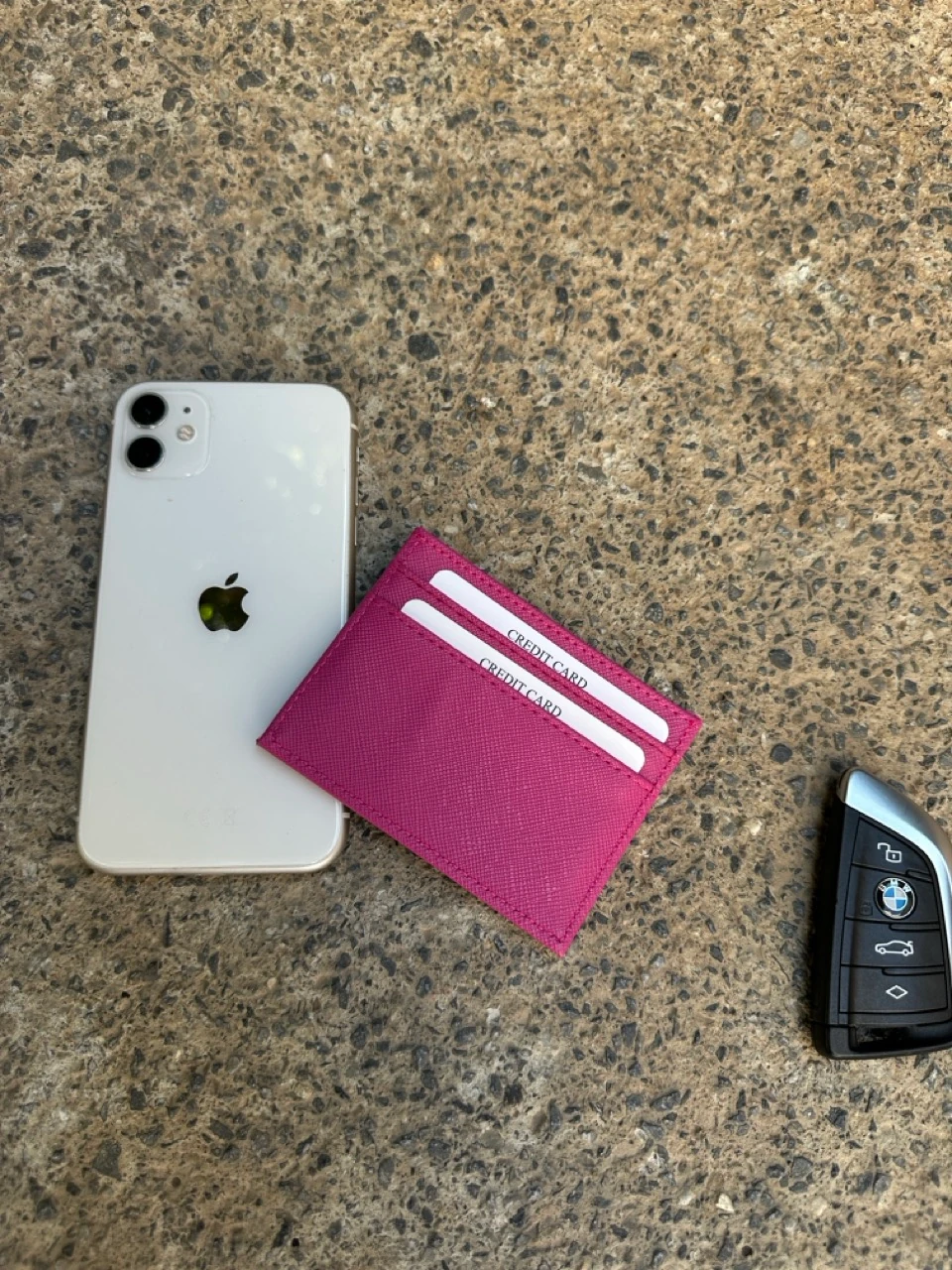 Silver Logo Deri Kartlık