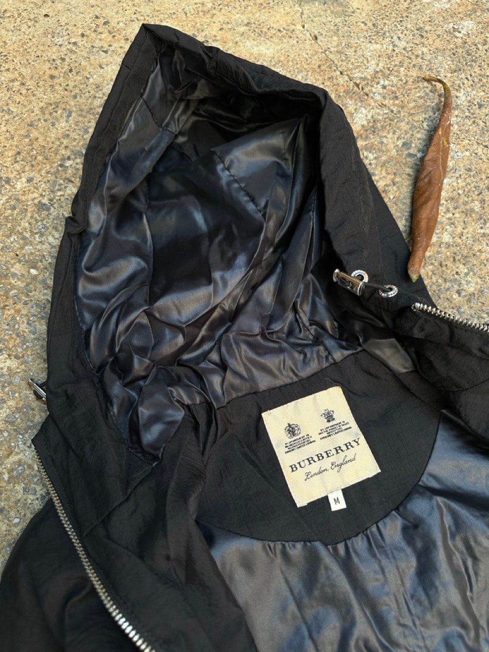 Nylon Hooded Ceket