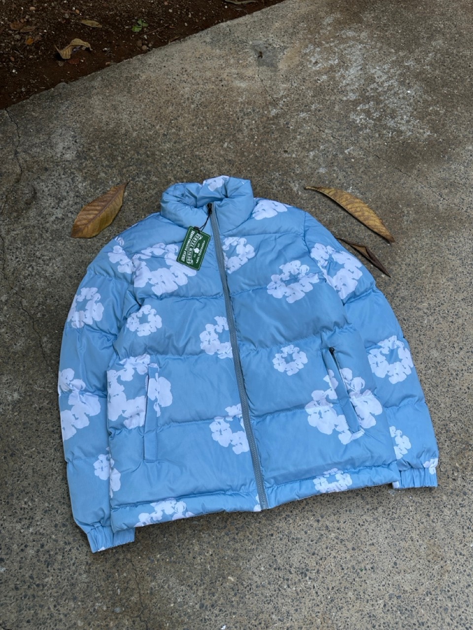 Denim Tears Floral Print Puffer Mont