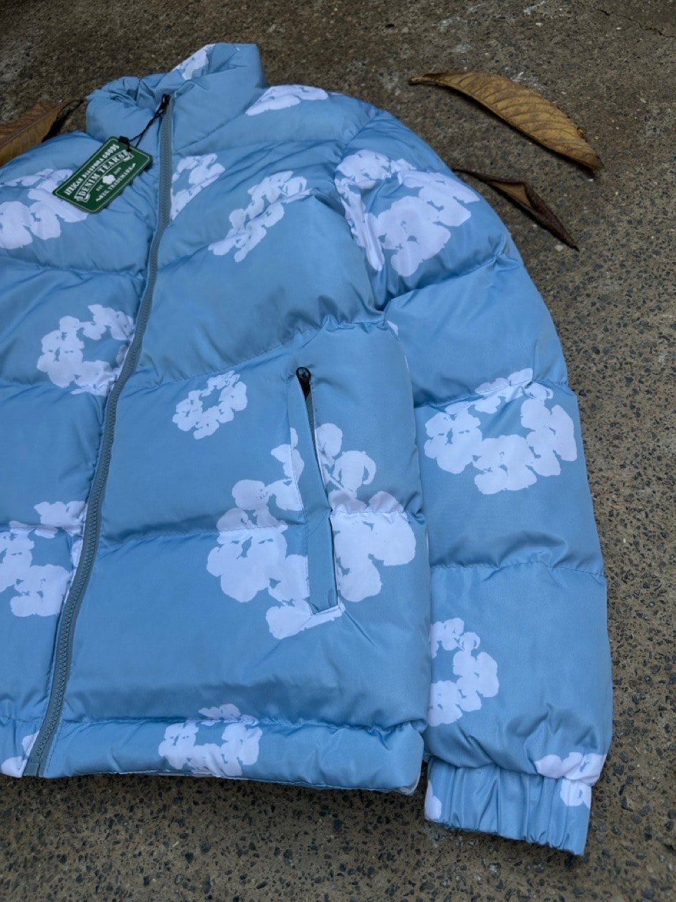 Denim Tears Floral Print Puffer Mont