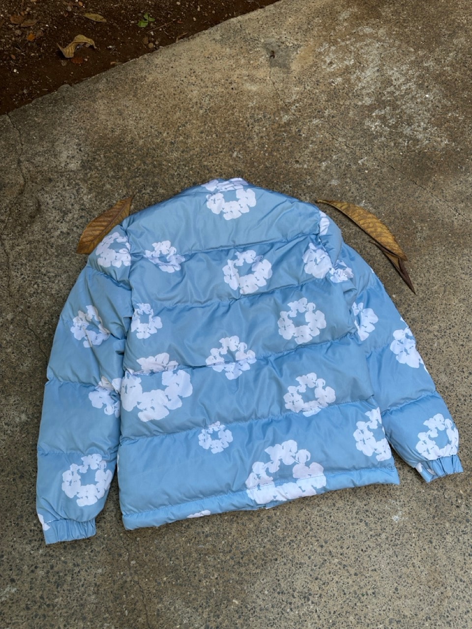 Denim Tears Floral Print Puffer Mont