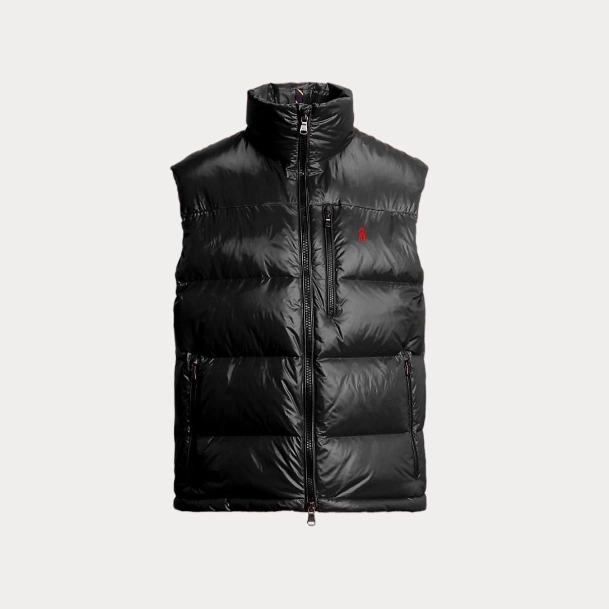 PRL Parlak Puffer Yelek - Siyah