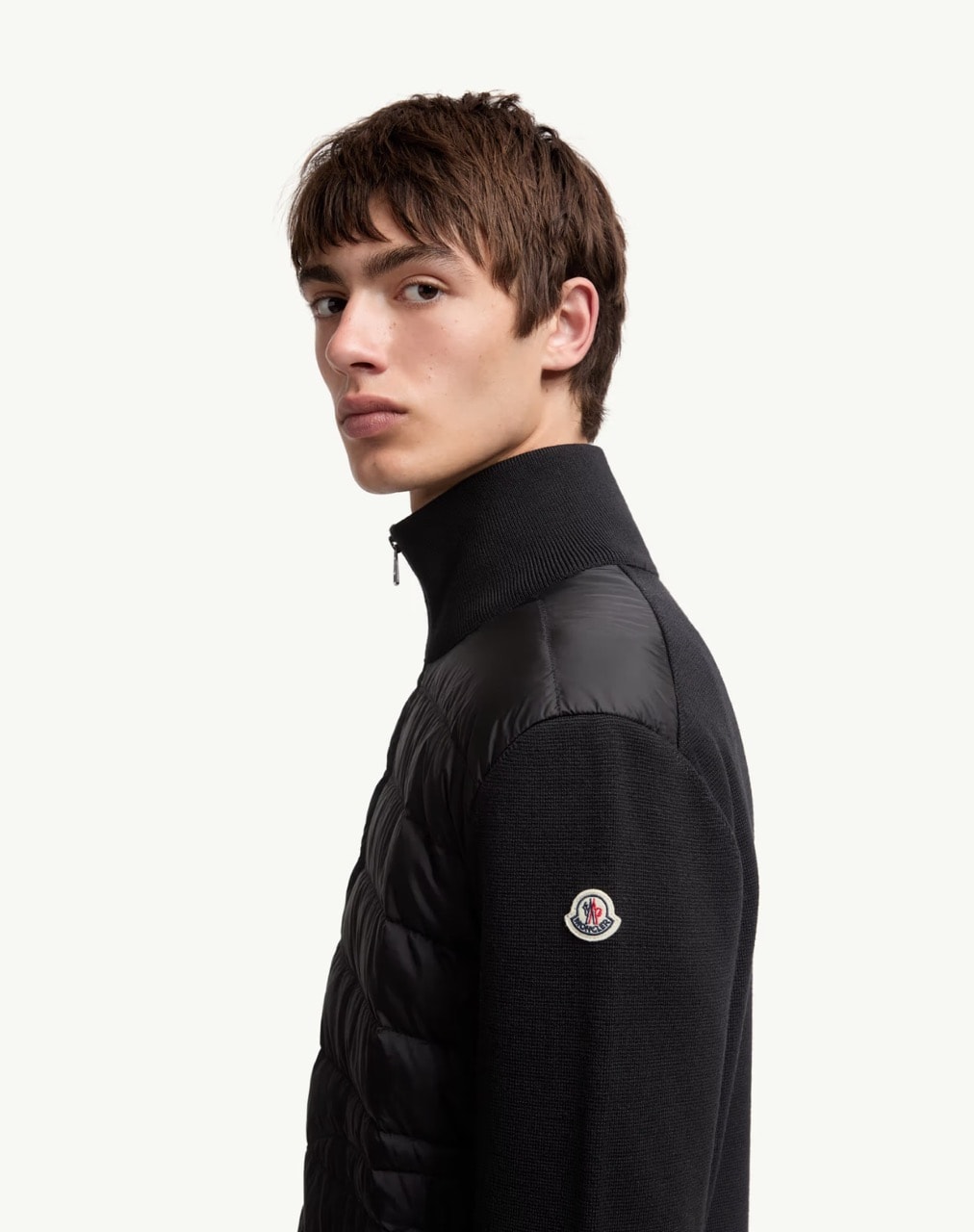 Padded Zip-Up Cardigan Ceket