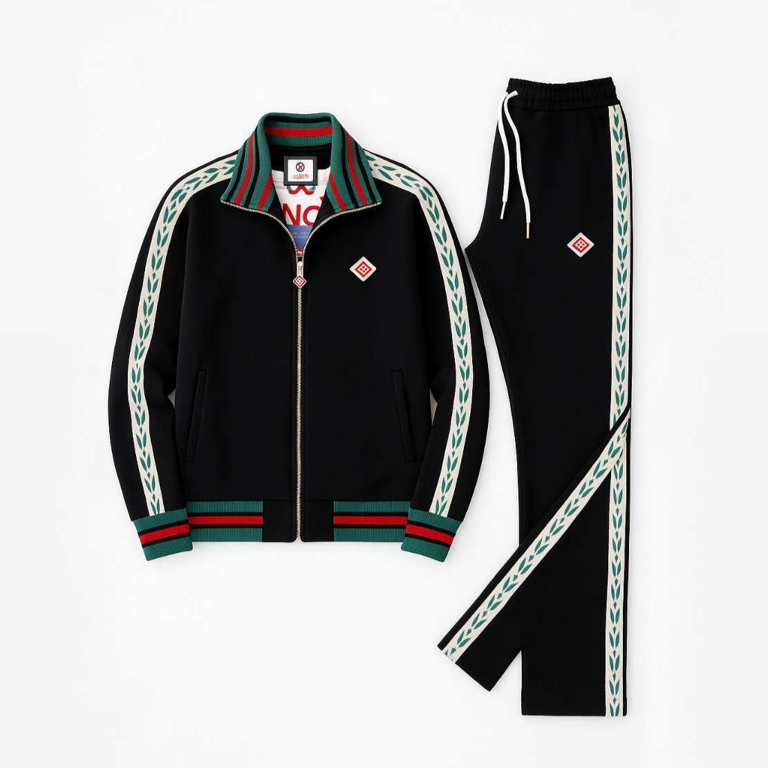 Casablanca Jacquard Eşofman Takımı - Black