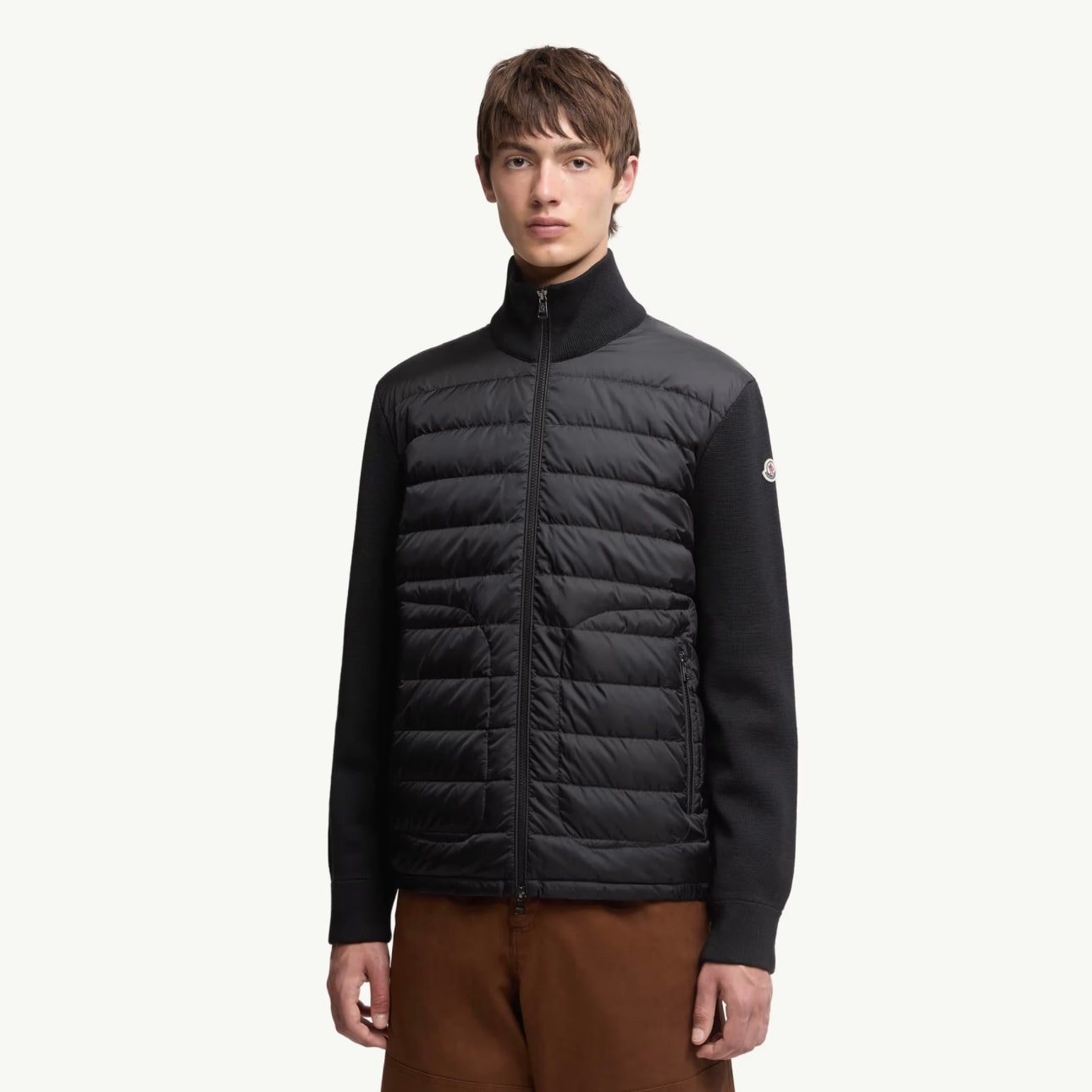 Padded Zip-Up Cardigan Ceket
