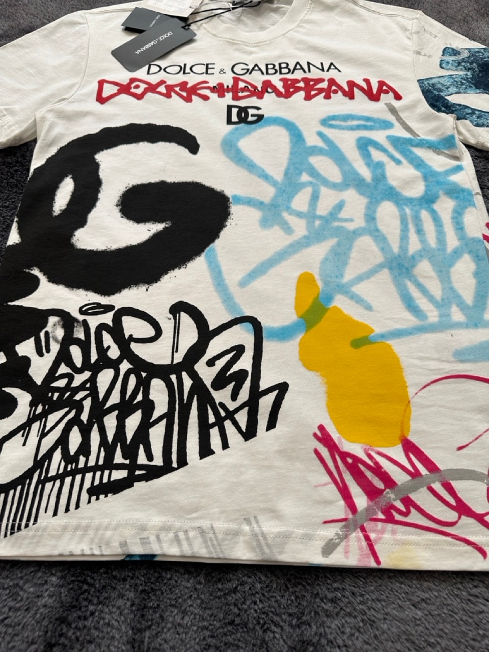 Graffiti-Print Cotton T-Shirt