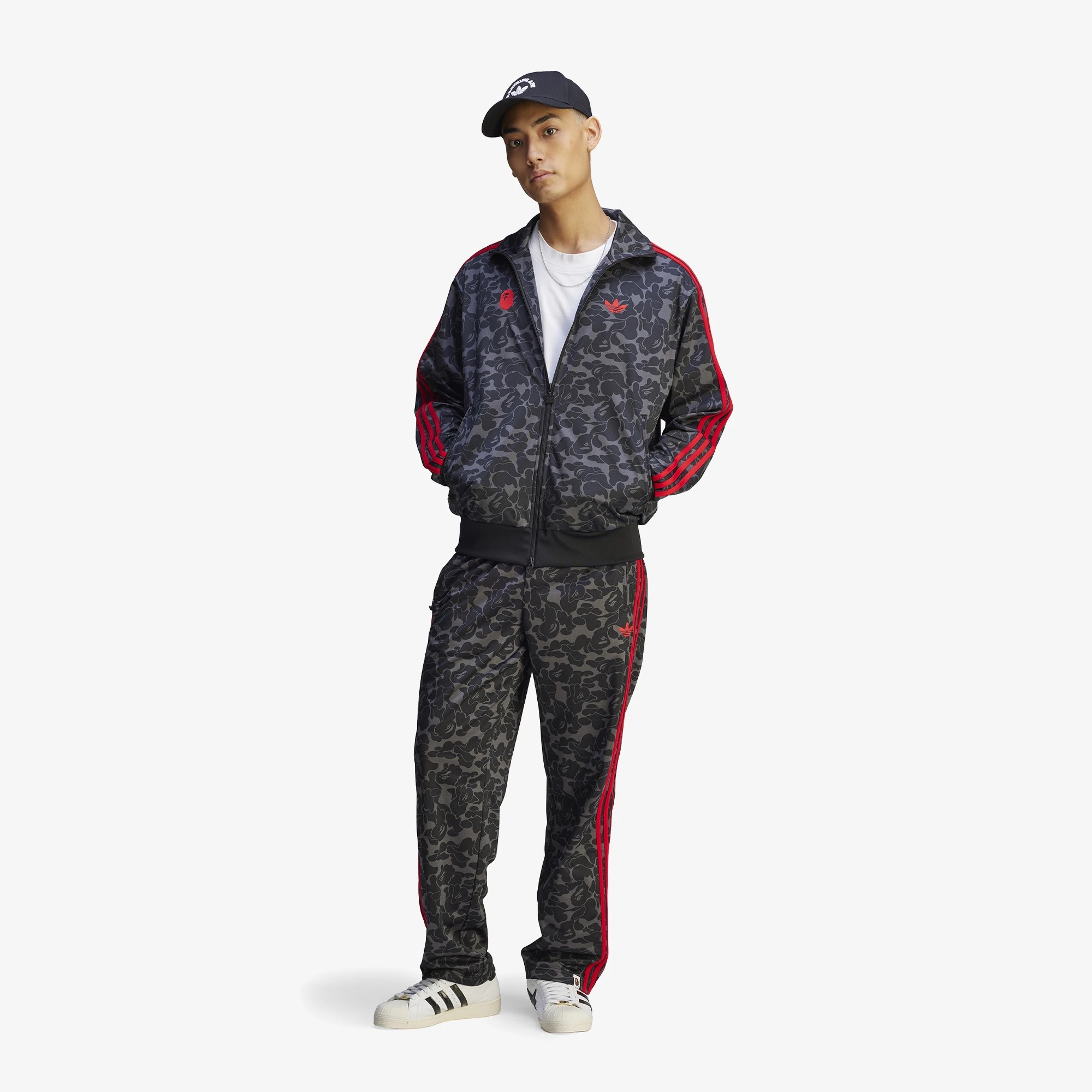 Adidas x Bape Firebird Eşofman Takımı - Siyah