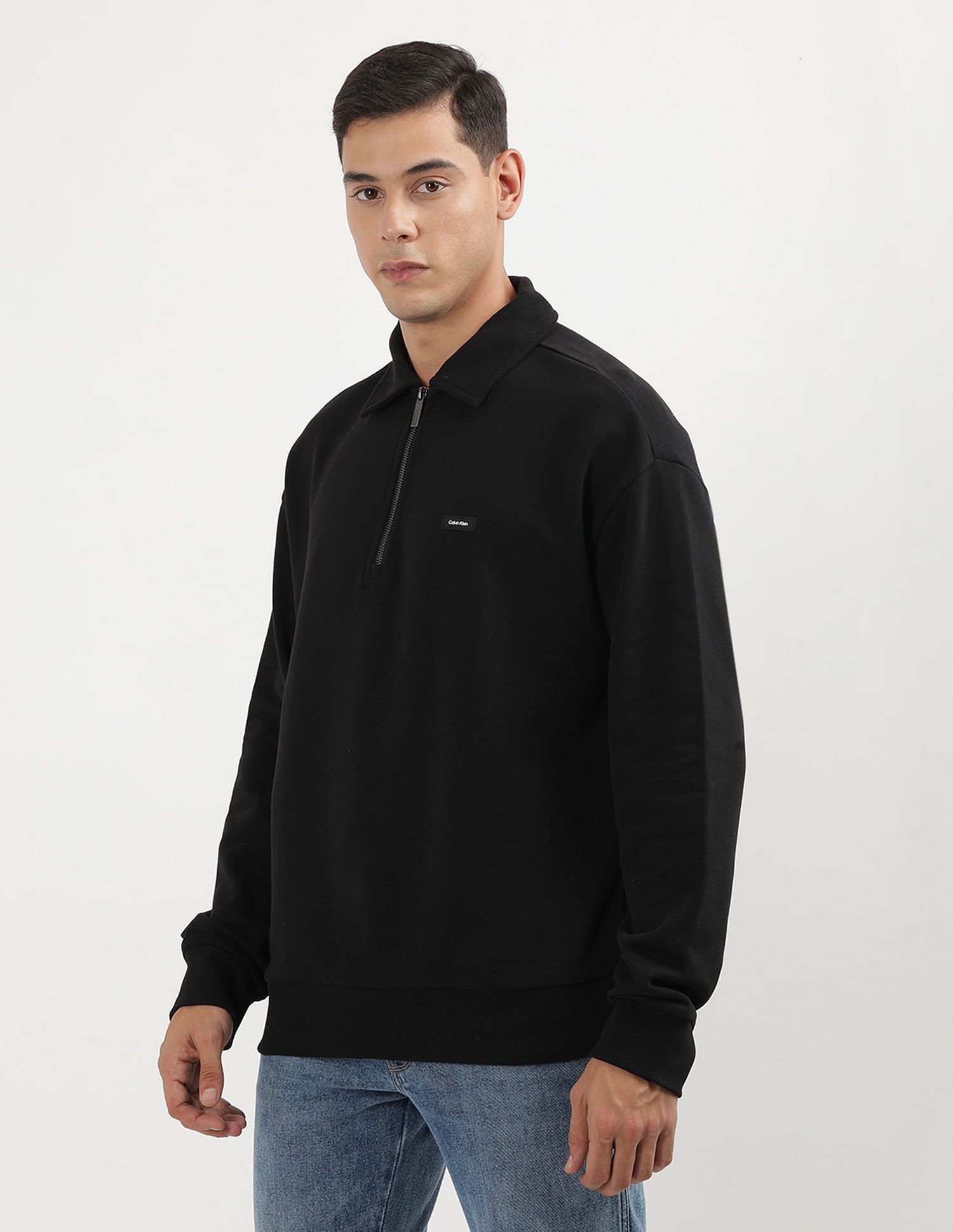 CK Fermuar Yakalı Wing Sweatshirt