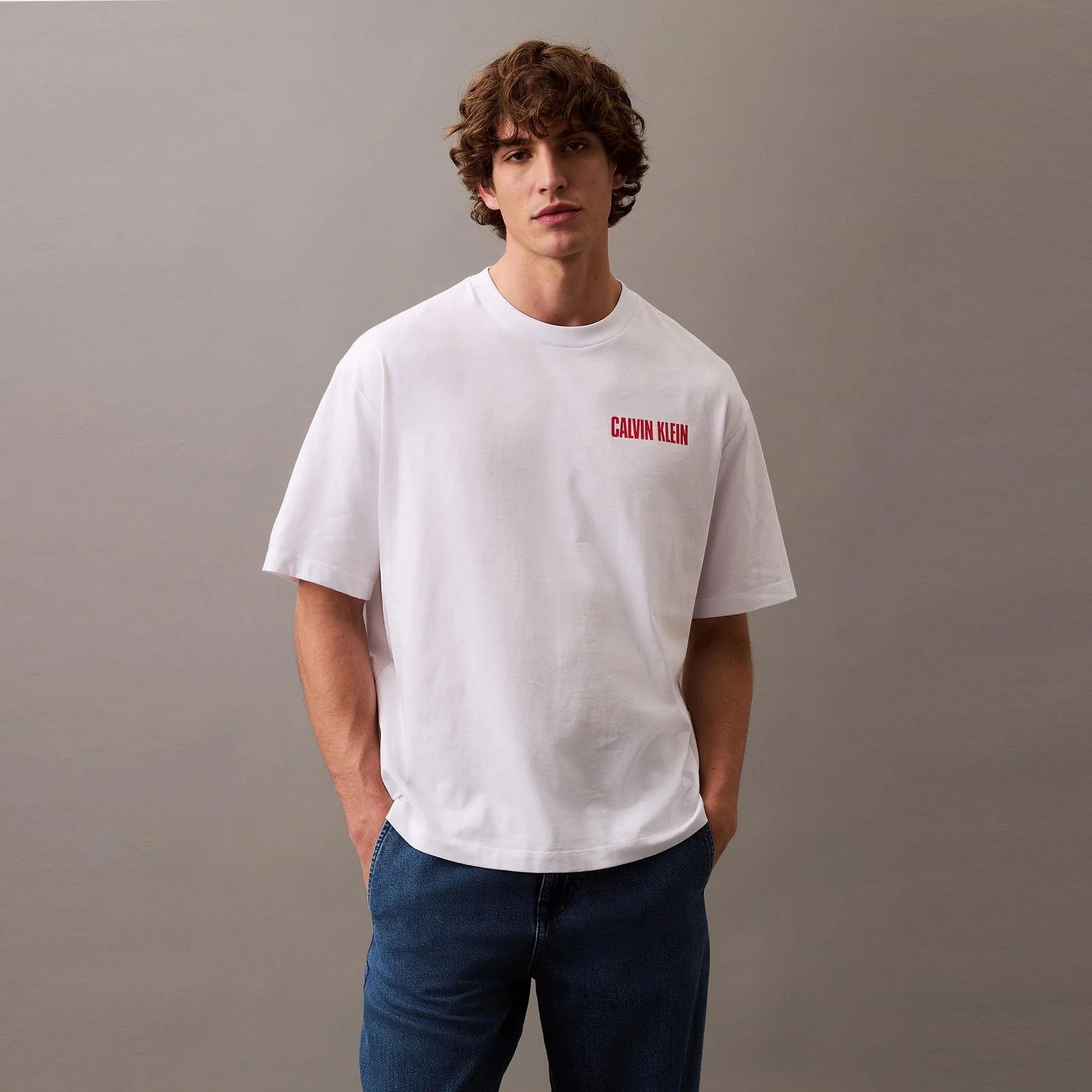 CK Erkek Regular Fit Big Red Bemol Logo