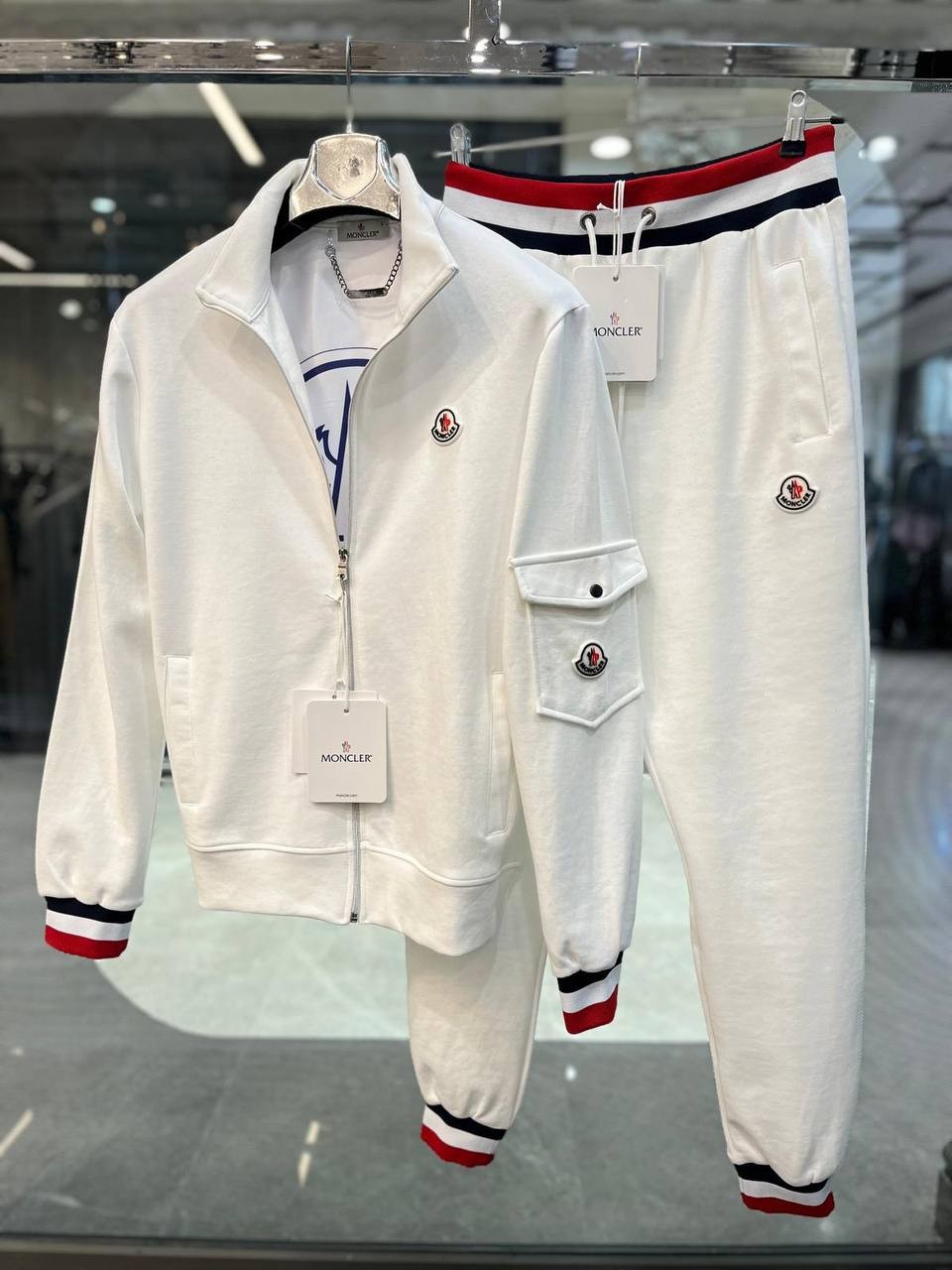 Double Patch Logo Fermuarlı Ceket