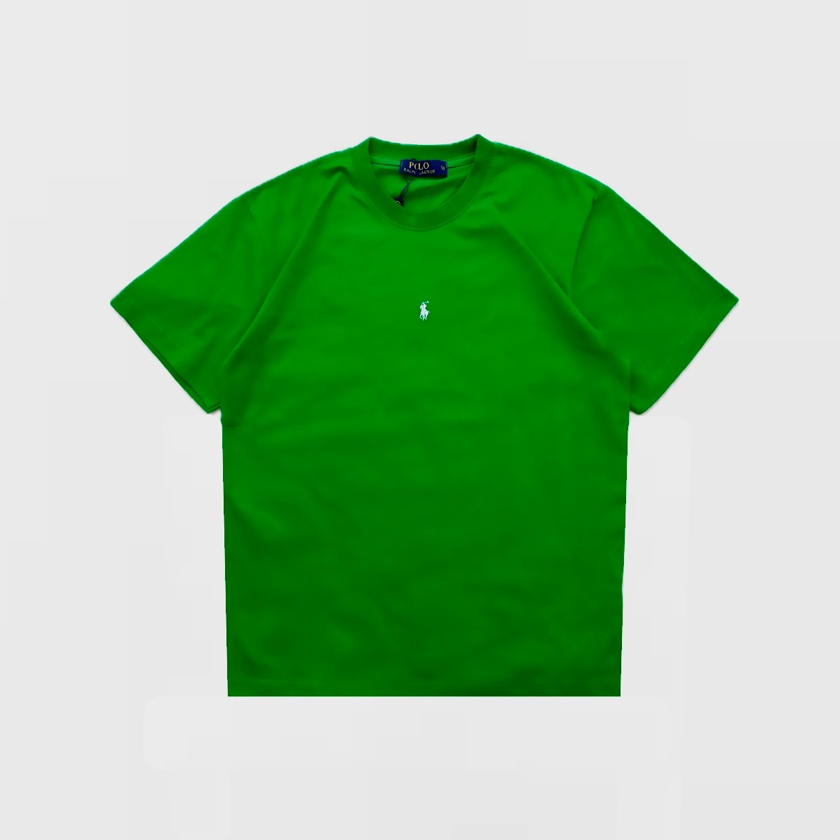 Mini Nakış Logo Cotton T-Shirt - Yeşil