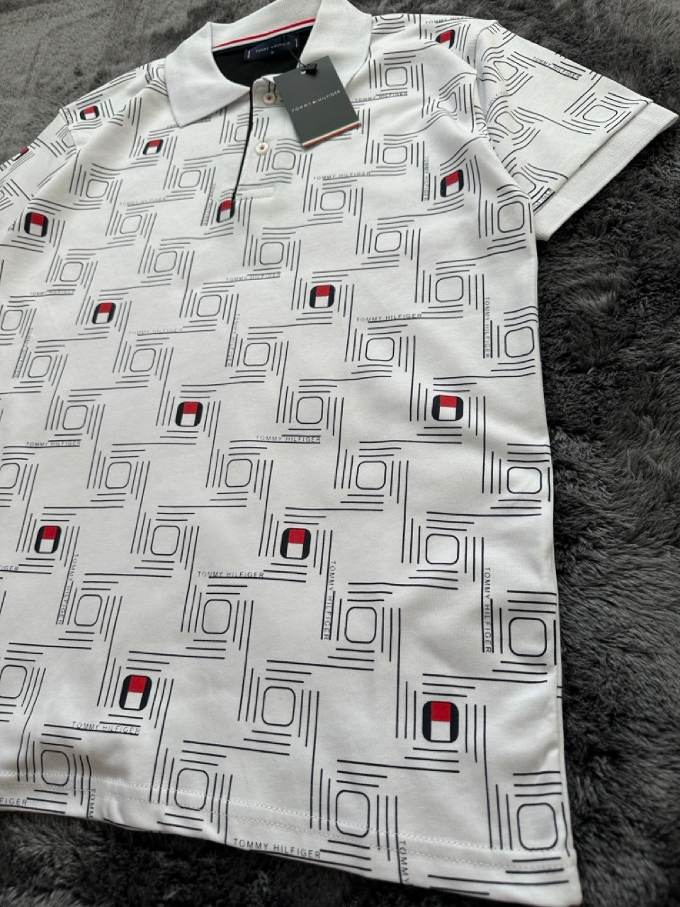 TH Desenli Relax Fit Polo Yaka T-Shirt