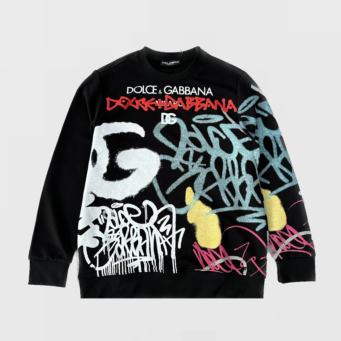 Graffiti Cotton Sweat - Siyah/Colorful