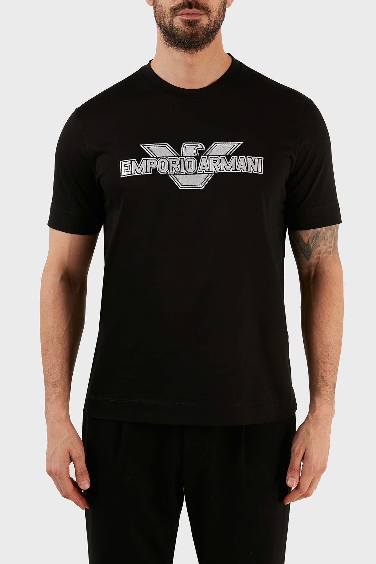 EA Black Edition Cotton Black T-Shirt