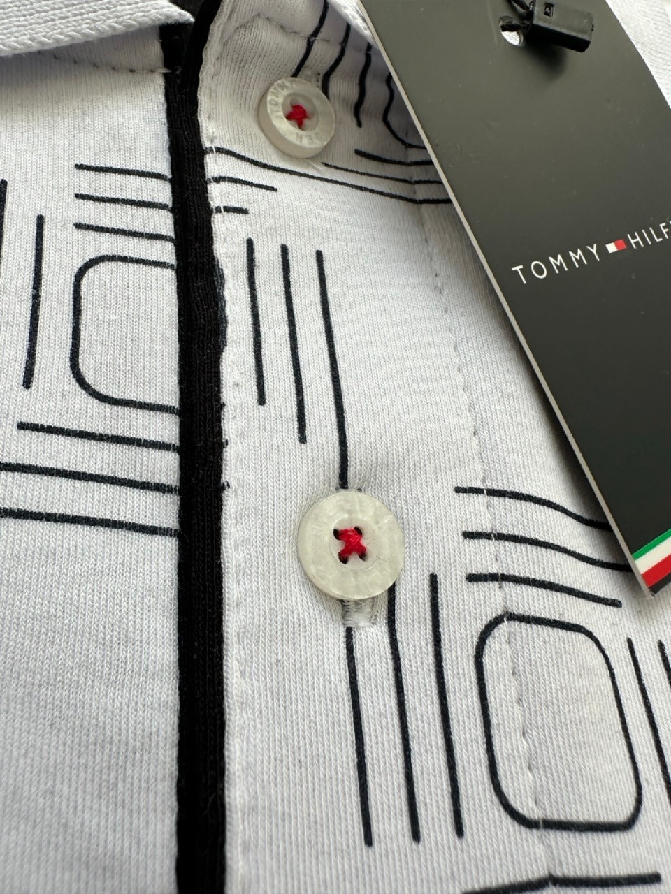 TH Desenli Relax Fit Polo Yaka T-Shirt