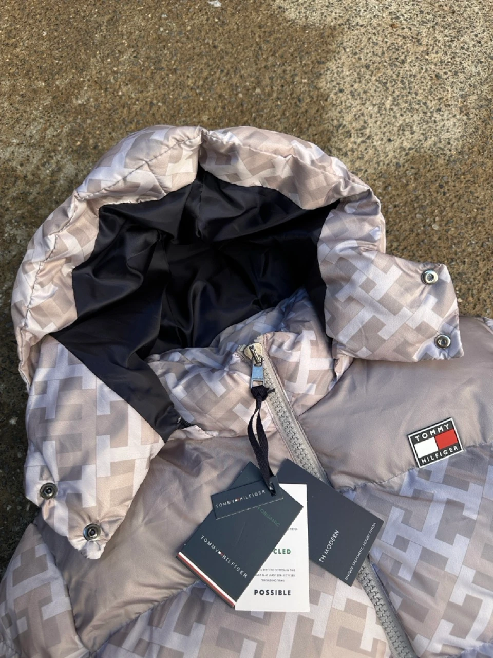 Tjm Alaska Down Desenli Puffer Mont