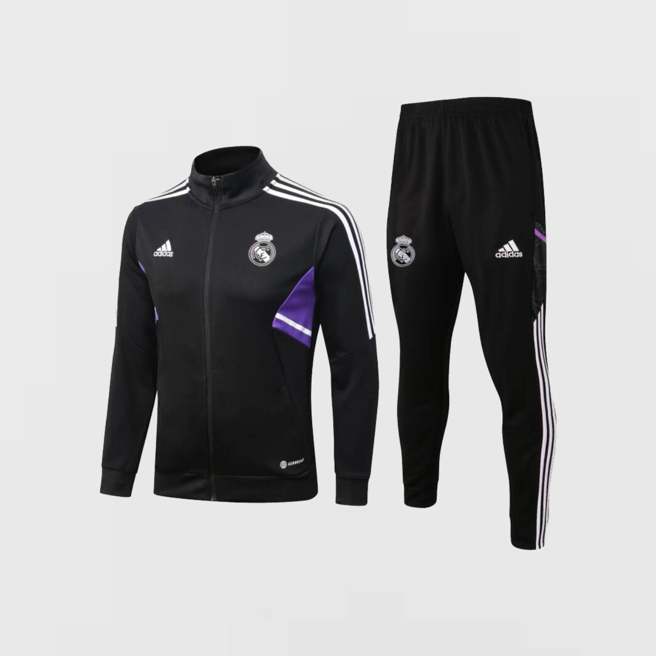 Real Madrid Training Eşofman Takımı Black/Black/Purple 