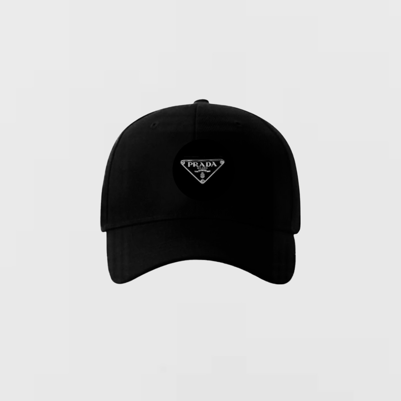 Unisex Siyah Gümüş Logo Şapka