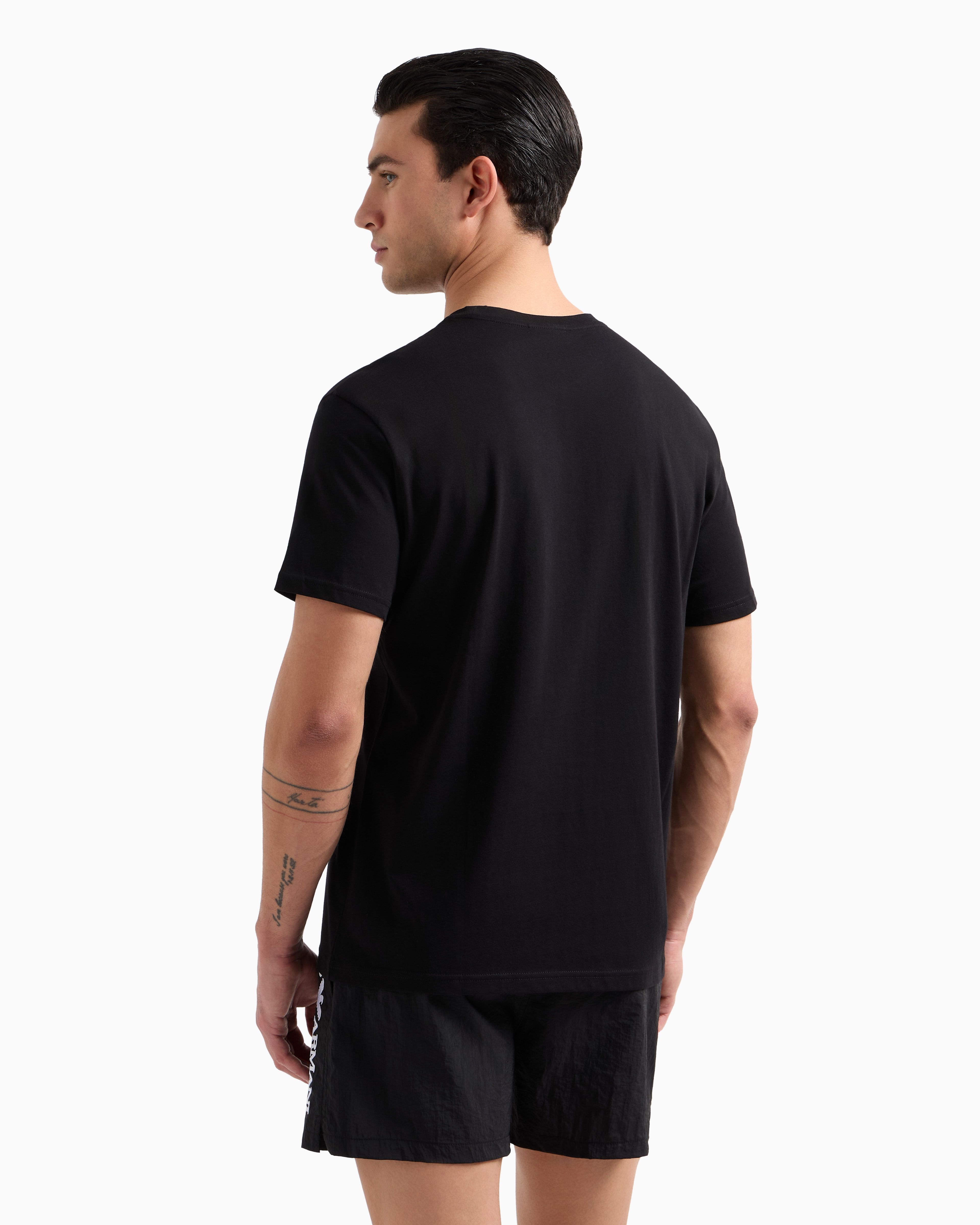 Organic Jersey Bold Logo Print T-Shirt