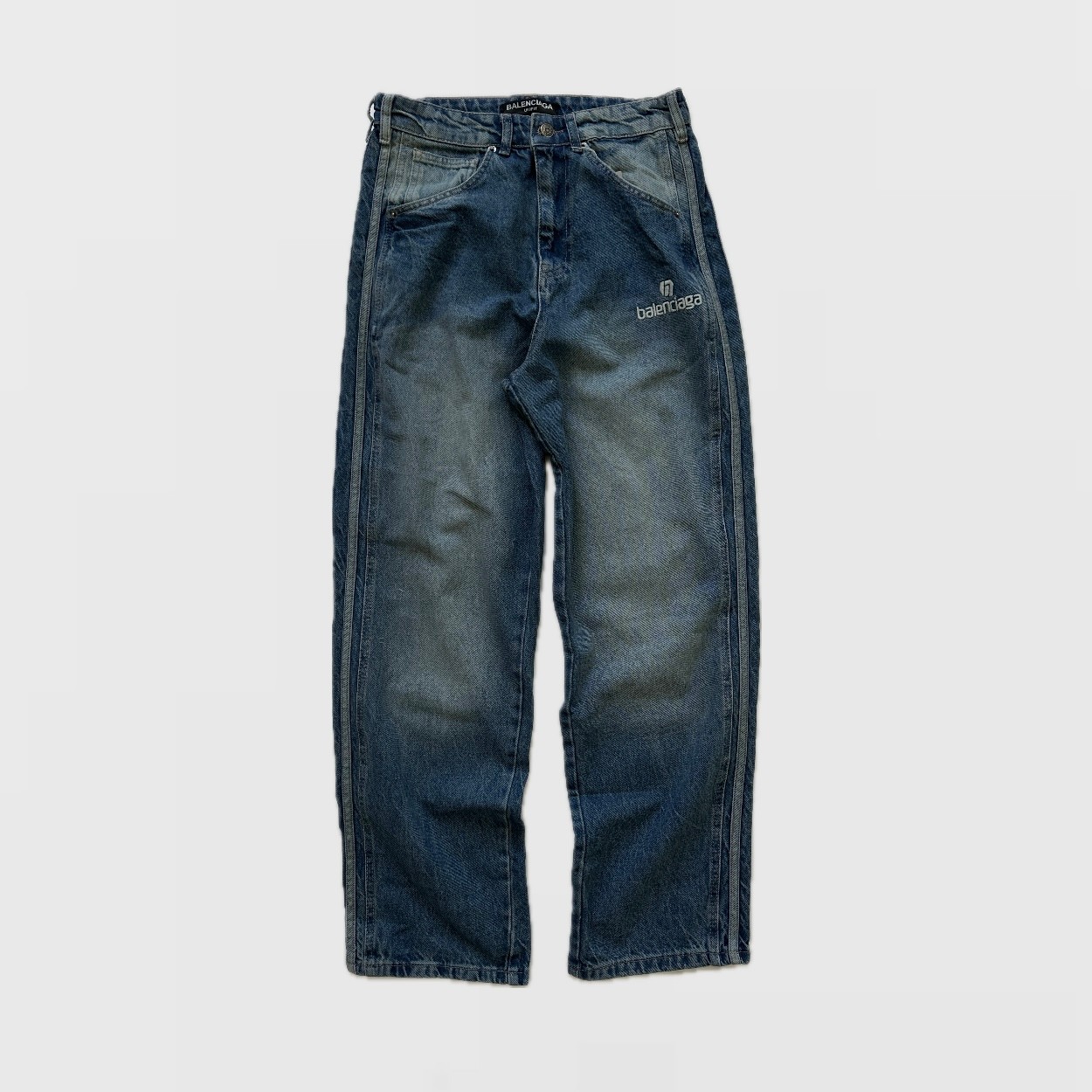 Baggy Jean BL - Yan Şerit/Ice Jean