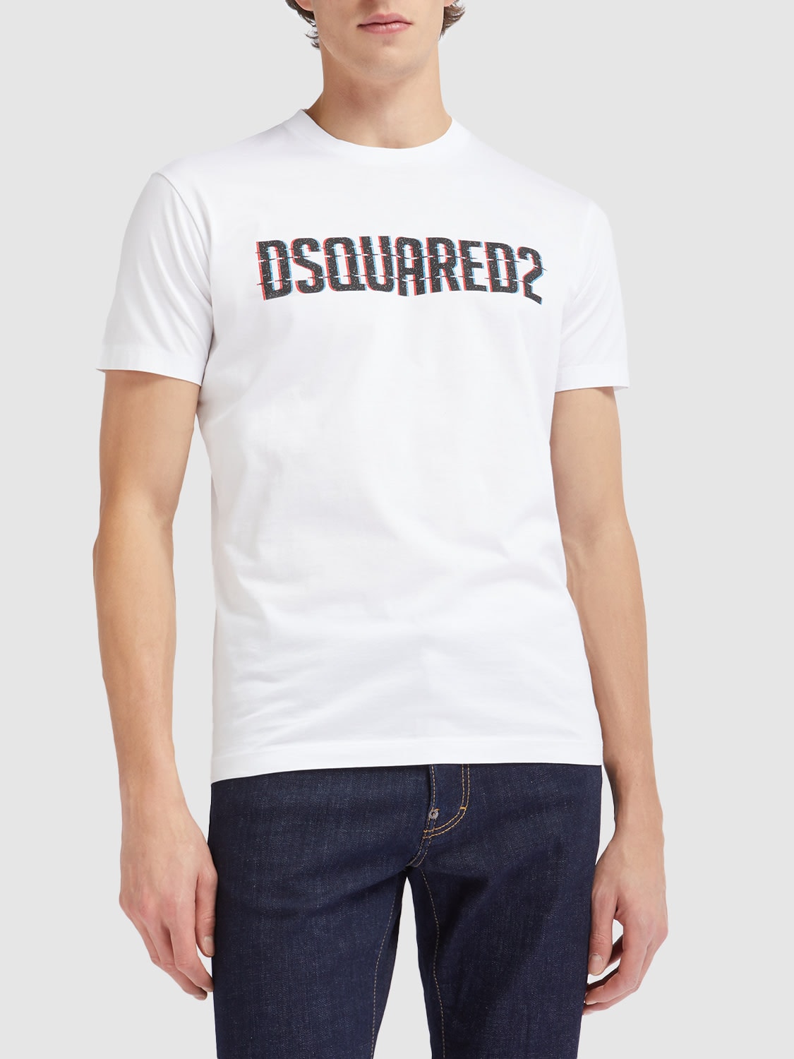 Blurry Logo Classic Fit T-Shirt