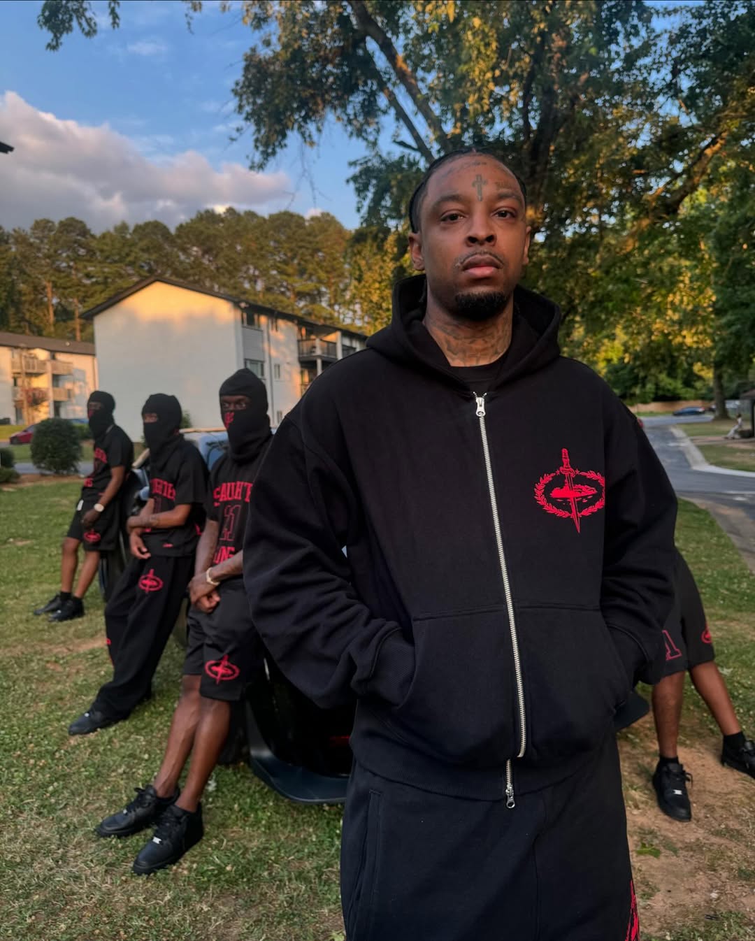 Corteiz x Slaughter Gang 21 Savage Hoodie