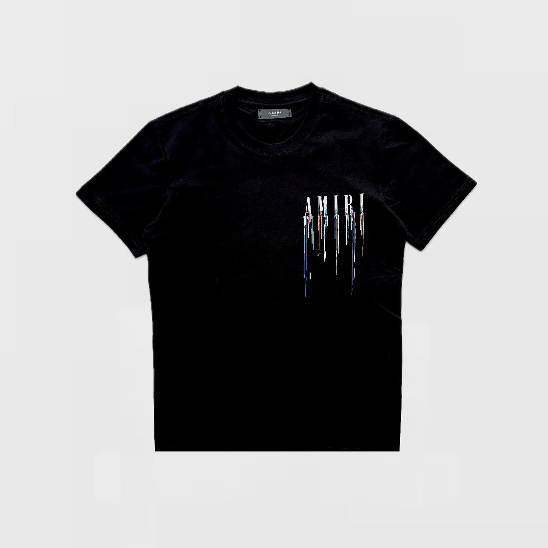 Drip Damla Logo T-Shirt - Siyah