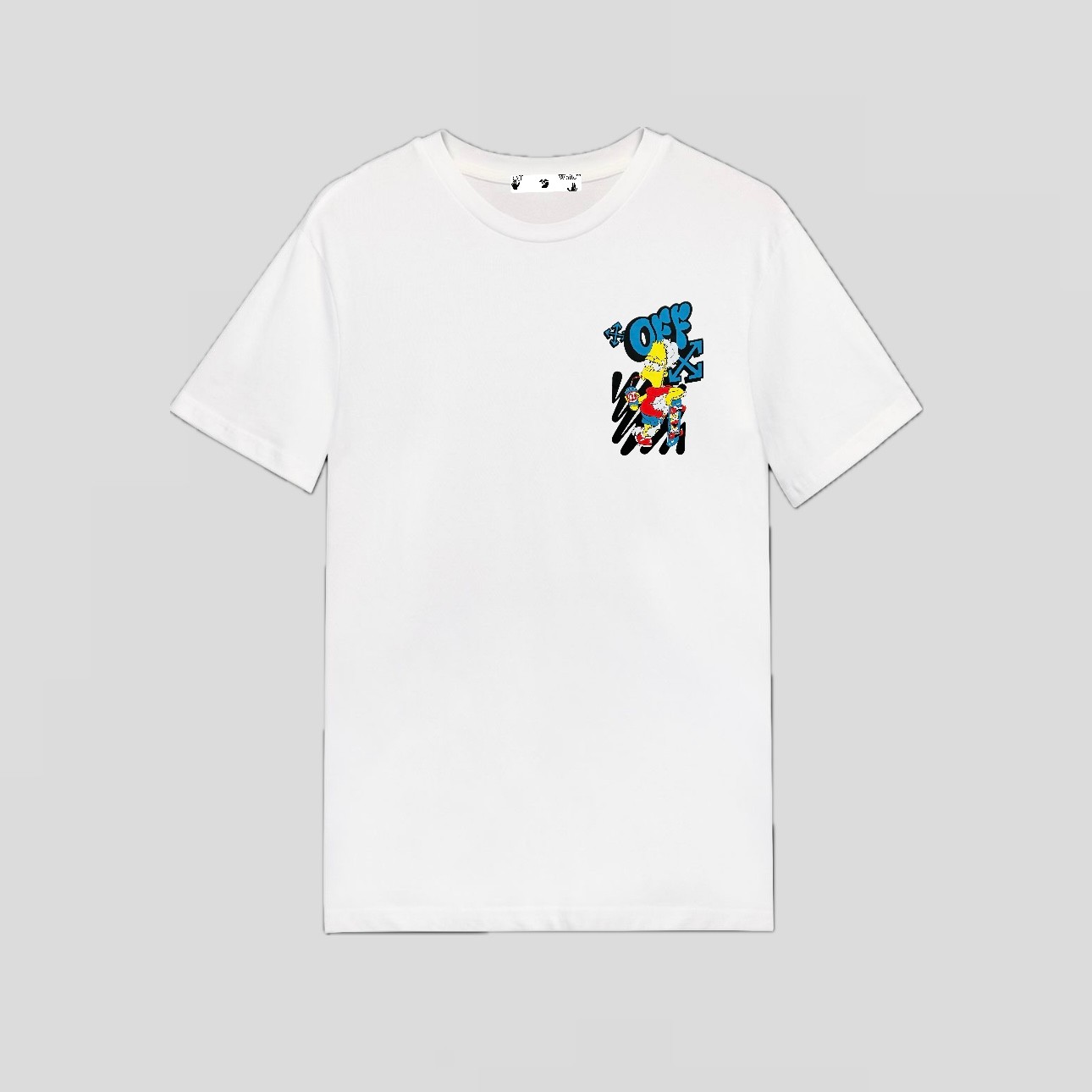 Simpsons Logo T-Shirt - Beyaz