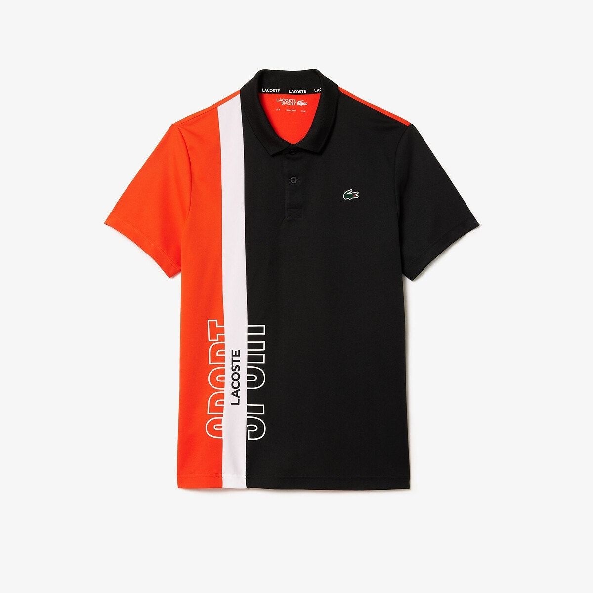 Sport Cotton Dry Polo T-Shirt - Siyah/Turuncu/World