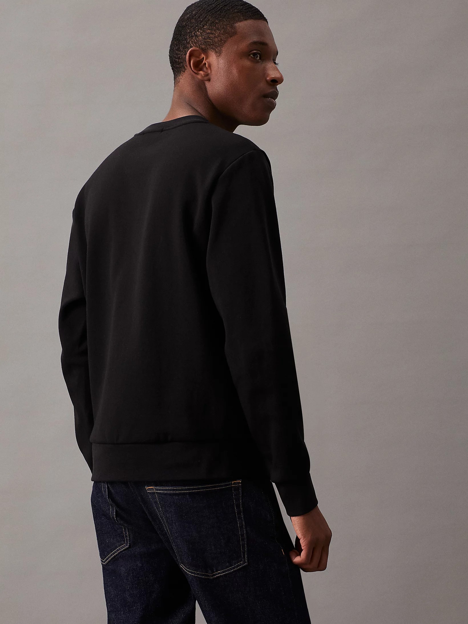 CK Minimal Logo Black Sweatshirt