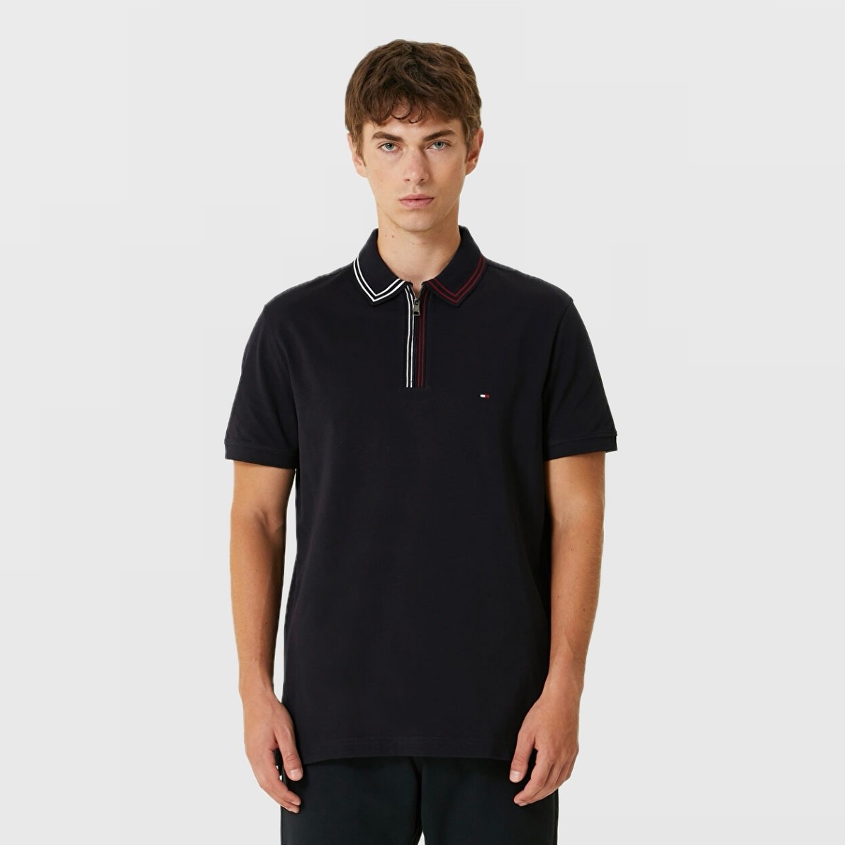 Zip TH Flags Polo Yaka T-Shirt