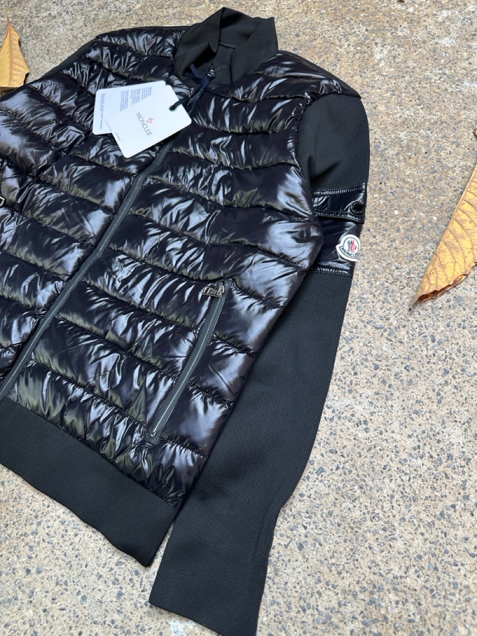 Padded Zip-Up Cardigan Ceket