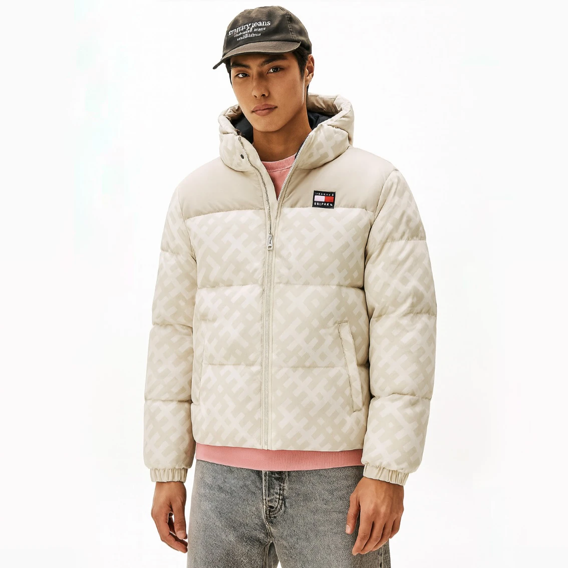 Tjm Alaska Down Desenli Puffer Mont