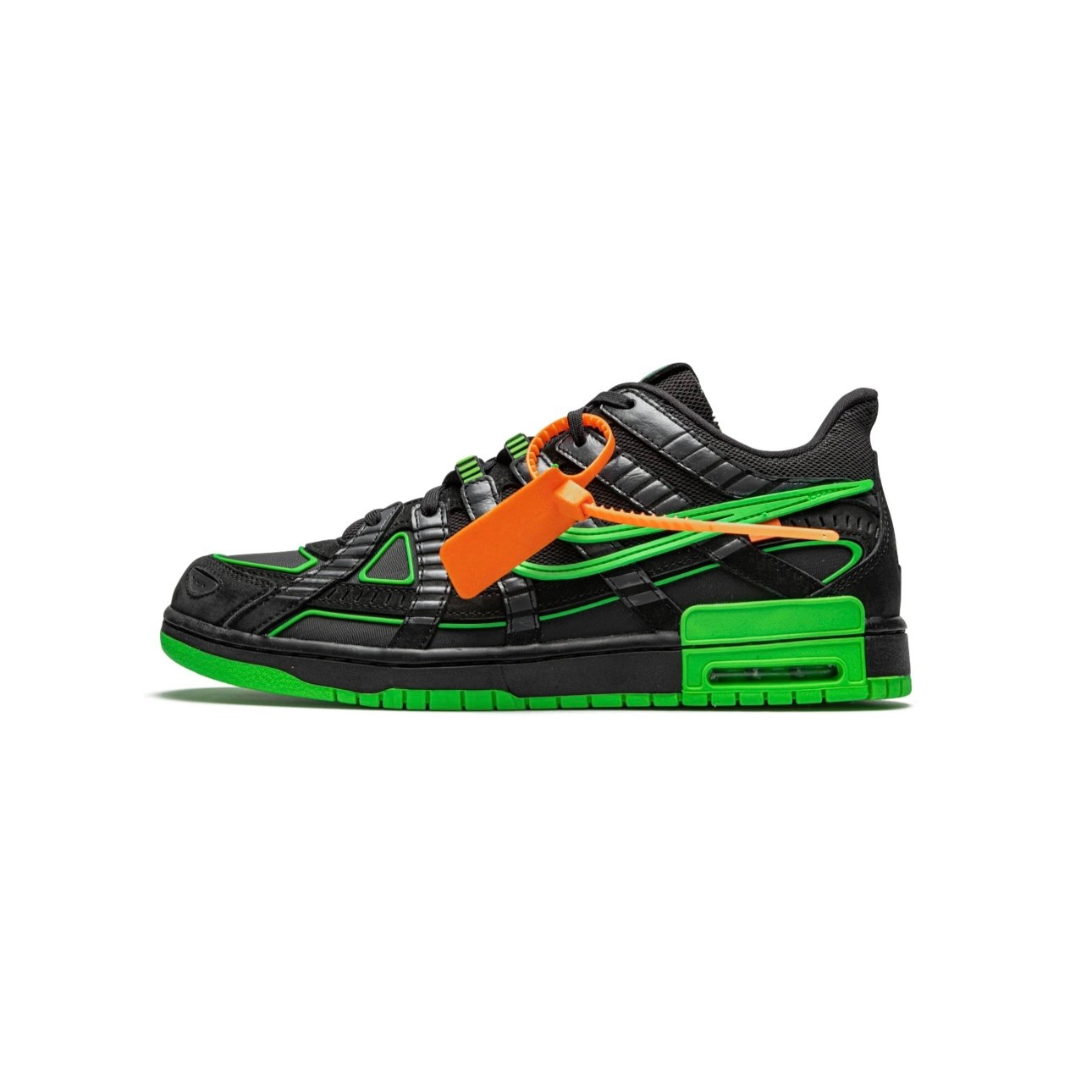 Air Rubber Dunk x Off-White™ Ayakkabı - Black/Green