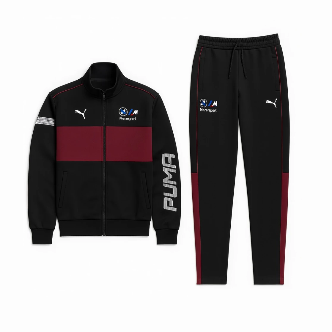 Bmw M Motorsport SDS2.0 Eşofman Takımı - Siyah/Bordo