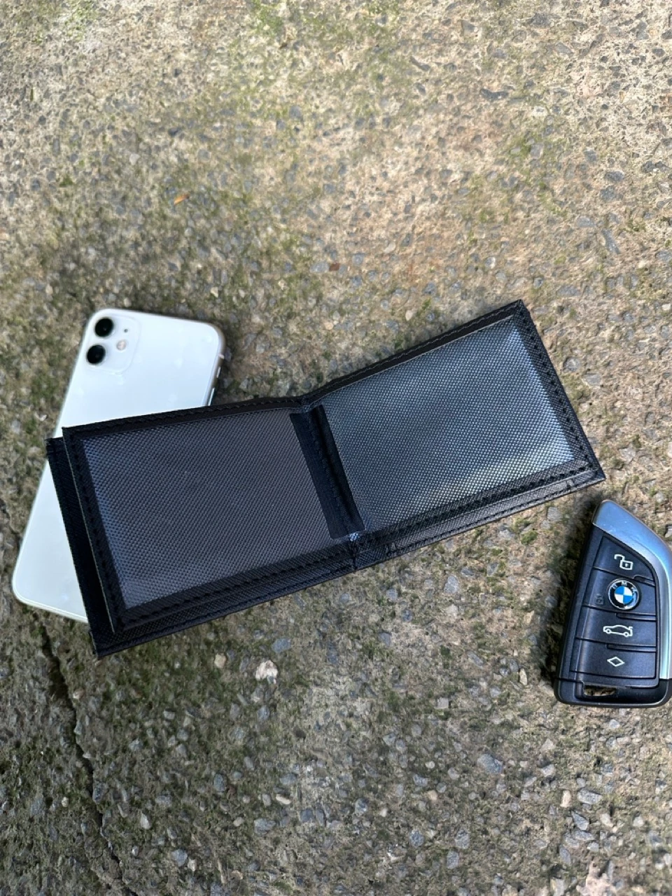 Silver Logo Siyah Deri Cüzdan