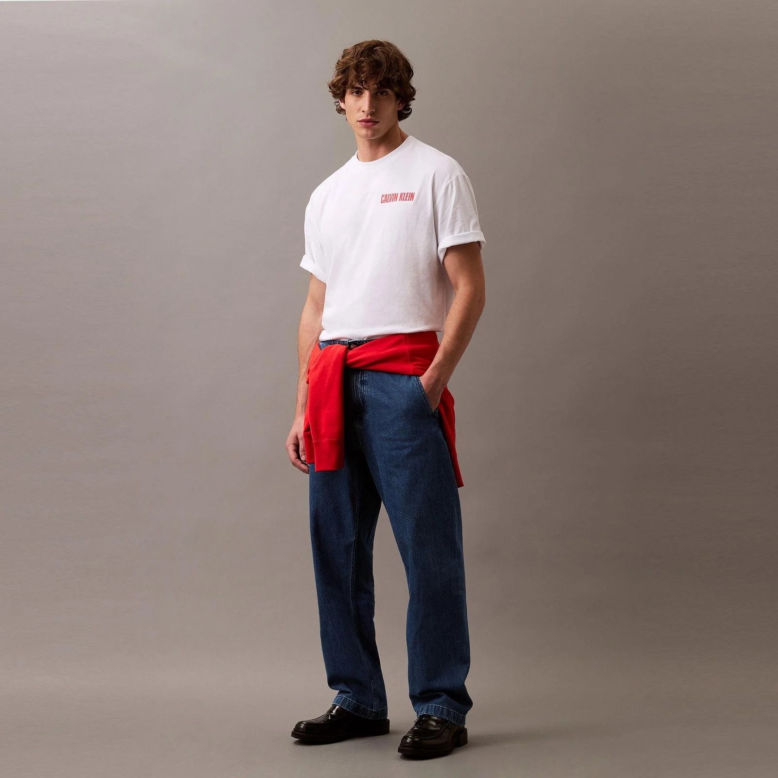 CK Erkek Regular Fit Big Red Bemol Logo